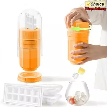 Rotating Ice Tray Ice Cube Mold Automatic Rotation and Falling Summer Homemade Drinks Whiskey Cocktail Anti-spill Silicone Mold