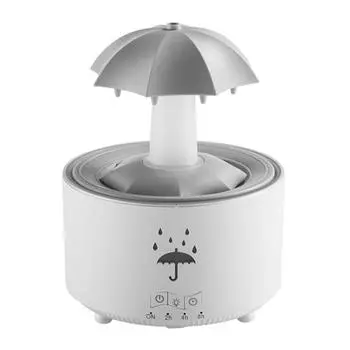 Rotating Umbrella Humidifier Auto Shut-Off Aromatherapy Diffuser with 7 LED Night Light Essential Oil Diffuser for Home Office A