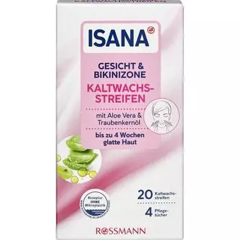 Rothman Isana Cold Wax Strip Face Bikini Line 20pcs