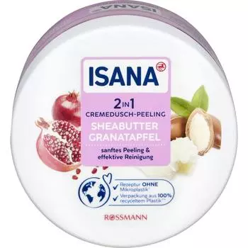 Rothman ISANA ISANA 2in1 Shower Cream Peeling Shea Butter Pomegranate 200g