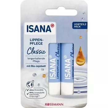 Rothman ISANA ISANA Classic Lip Care Lip Balm Duo Pack 9.6g