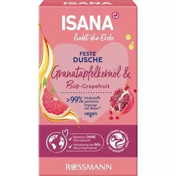 Rothman ISANA liebt die Erde shower soap pomegranate & grapefruit 100g