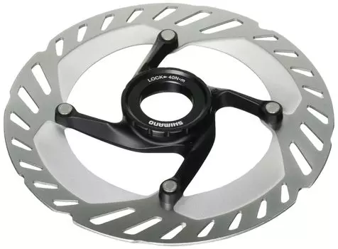 Ротор диска SHIMANO RT-CL800 160 мм в комплекте с наружным зубчатым стопорным кольцом, серебристым