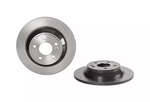 rotor for imported cars Product 08C06511 BREMBO/Disc number