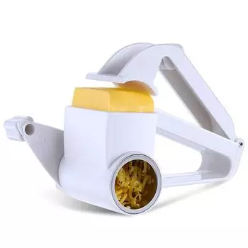 Роторная терка для сыра Ручная терка для сыра с барабаном из нержавеющей стали для натирания твердого сыра с шоколадом и орехами JT241