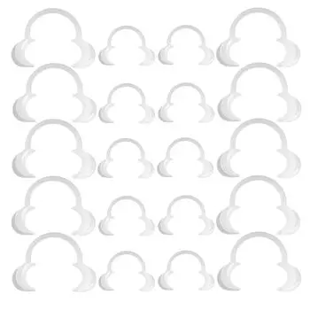 Ротовой открыватель Устройство для открывания рта C Пластиковая модель C-образного типа Стоматологический расширитель рта Одноразовый оральный материал 20 штук