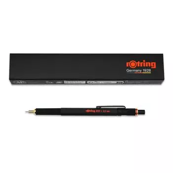 Rotring ROTRING800 механический карандаш вращающегося стука типа 1904447 подлинный импортный продукт [черный] 0,5 мм чёрный