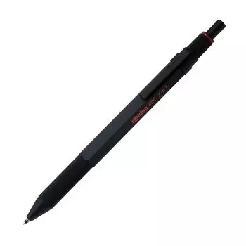 rOtring Rotring 600 3 в 1 Мульти-ручка, черный, 2 цвета, механический карандаш, поставляется в косметической коробке, многофункциональная ручка поворотного типа, совместимая с чертежами, обычная