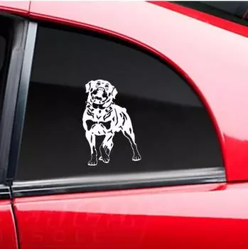 Ротвейлер собака наклейки для автомобиля личность виниловая наклейка стайлинга автомобилей украшение для грузовика белый