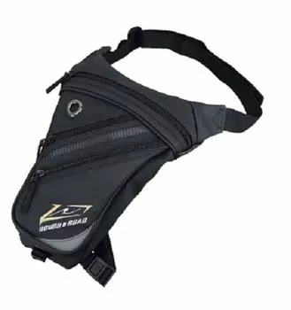 ROUGH ROAD Motorcycle Holster Waist Bag Left Foot Compatible Model Lefty Matte Leather & RR5669LT-ML