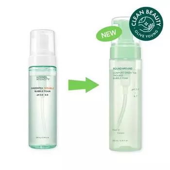 Round Around Comfort Green Tea Trouble Bubble Foam 200 мл поштучно/план пополнения 200ml single item