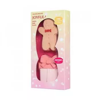 Round aRound [новый] Round aRound Joyful Bubble Bath Bomb Duo Gift Set 110g+110g