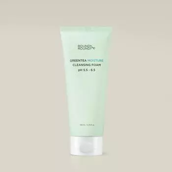 ROUND AROUND Увлажняющая пенка для умывания с зеленым чаем 200 мл (3 варианта) #1PCS