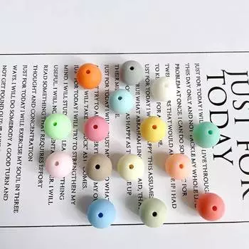 Round bead Frosted DIY Matte Bead Acrylic Handmade Candy color Straight Hole bead 6MM200pcs