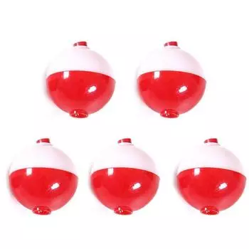 Round Buoy Fishing Float Ball Hard Plastic Fishing Floating Tool Men 50mm-5pcs
