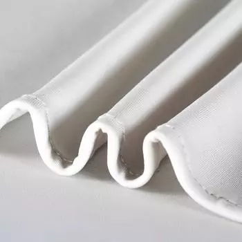 Round Cocktail Table Skirts Highboy White Table Cloth Stretch Wedding Fitted Table Covers Banquet Party Decor Dining Tablecloths 60x110CM белый