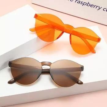 Round Frame Sunglasses Beach Sunshade Stylish Sunglasses Trendy 90s Style Sun Glasses Perfect for Daily and Photography