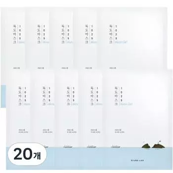 Round Lab 1025 Dokdo Moisture Water Gel Mask 30ml, 1 pack, 20 pieces