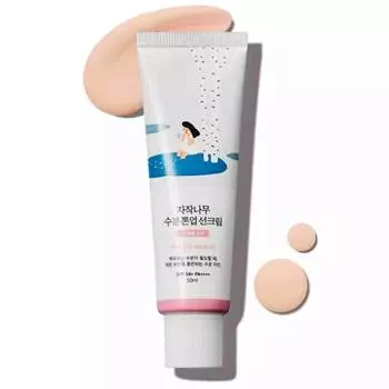 ROUND LAB BIRCH JUICE УВЛАЖНЯЮЩИЙ ТОН-UP SUN CREAM SPF50+ PA++++, корейская косметика, Kbeauty, пробник