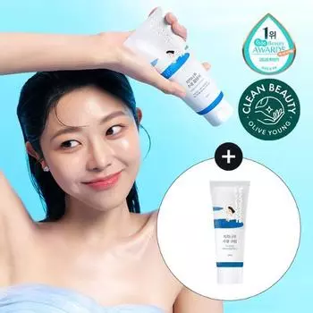Round Lab Birch Moisture Cleanser 150 мл, специальное предложение (+ 20 мл крема в комплекте)