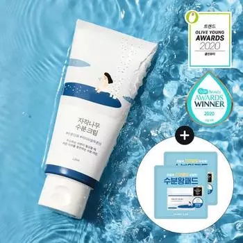 Round Lab Birch Moisture Cream 120 мл, специальный (+ В комплект входят 4 увлажняющие подушечки)