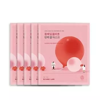 ROUND LAB Camellia Deep Collagen Укрепляющая гелевая маска 34 г*5 шт. P000DYOR - Face Mask