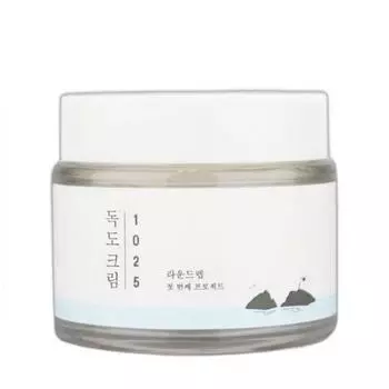 Round Lab Dokdo Cream 1025 Moisturizing Cream Moisturizing Care 80ml 20ml, 1 piece