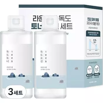Round Lab Dokdo Тонер 200 мл + Лосьон 200 мл набор, 3 набора