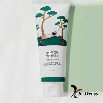 Round Lab Pine Needle Успокаивающее очищающее средство Cica 150 мл 1 PCS