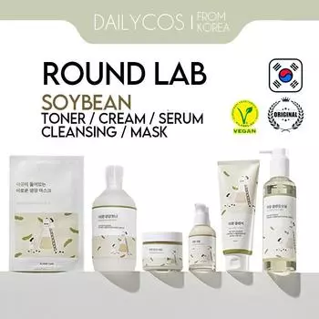 [ROUND LAB] Soybean Vegan Nourishing Sheet Mask / Toner / Cream / Serum / Clean / Oil
