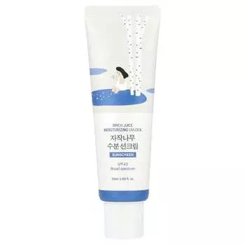 Round Lab, Увлажняющий солнцезащитный крем с УФ-фильтром на основе березового сока, SPF 45, 50 мл (1,69 жидких унций)