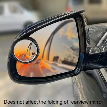 Round Rear View Side Mirrow Bling Adjustable Rear View Mirrow Elegant Automotive Accessories Round Side Rear View Mirrow For белый