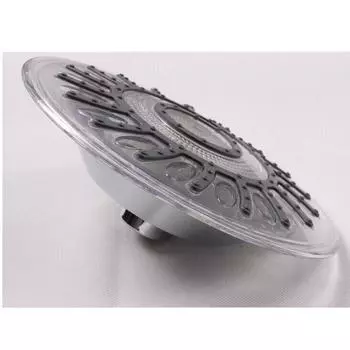 Круглая верхняя струя душа с регулируемой мощностью, трехцветная белый