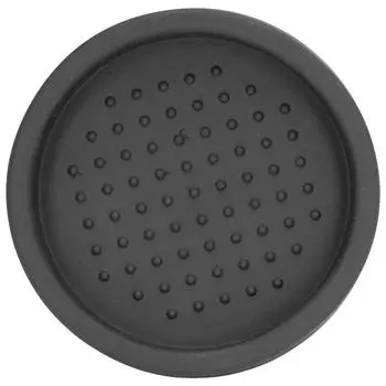Round Silicone Coffee Tamper Mat Soft Heat Resistant Portable Coffee Tamper Pad for HomeBlack