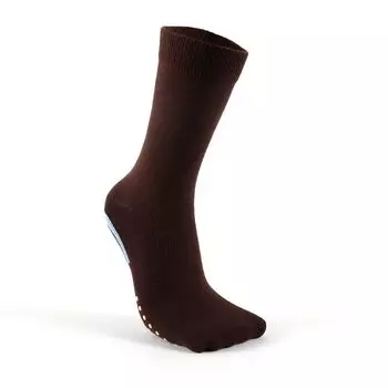 Round Toe Yoga Socks Non Slip Professional Women s Indoor Sports Fitness Room Socks Adult Tube Socks Pilates Socks CHECOLATE