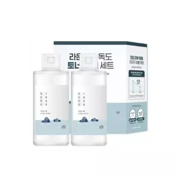 Round Wrap Dokdo Тонер 200 мл + Лосьон 200 мл Набор, 1 набор