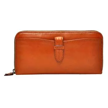 Round zipper long wallet [Dakota] [Clapton] 35123(30123) 3.Camel