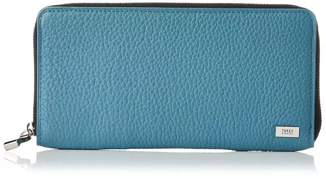 Round Zipper Long Wallet Takeokikuchi Blue [Takeokikuchi] Men s