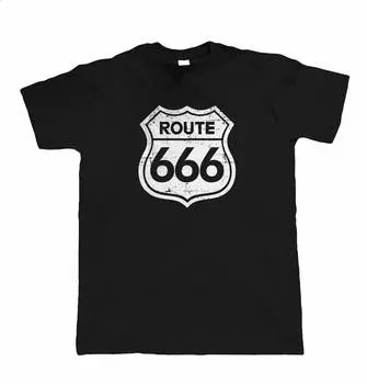 Route 666 забавные байкерские винтажные футболки унисекс для мотоциклетного клуба