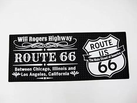 ROUTE 66 Барный коврик Американский Стильный Импортный Барный Инвентарь Паб Бар Пиво Американские Товары Американские Товары Коврик-подставка/Стакан (Большой размер)