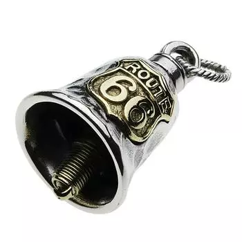 Route 66 Bikers Bell Pendant 925 Silver p0600 [Cenote] [Silver Accessory]