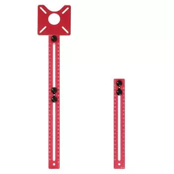 Кронштейн для фрезерования пазов на фрезерном станке из алюминиевого сплава Круговой режущий кондуктор Фрезерный шаблон Фрезерный станок Откидная доска С прорезями красный