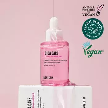 ROVECTIN Cica Care Очищающая ампула 30 мл