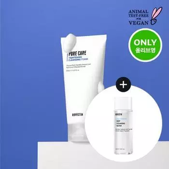 Rovectin Pore Care Deep Cleansing Duo (Пена 150мл + Вода 40мл) Pore Tapping Mildly Acidic Cleansing Duo