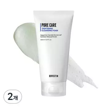 Rovectin Pore Care Tightening Cleansing Foam, 150ml, 2 pieces