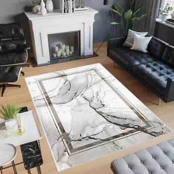 Rovigo Home Цифровая печать Моющийся нескользящий напольный ковер для гостиной RVGHOME0528