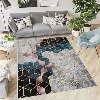 Rovigo Home Цифровая печать Моющийся нескользящий напольный ковер для гостиной RVG0387