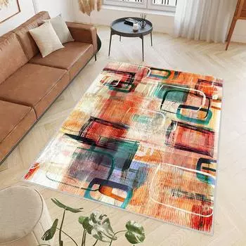 Rovigo Home Цифровая печать Моющийся нескользящий напольный ковер для гостиной RVG0397