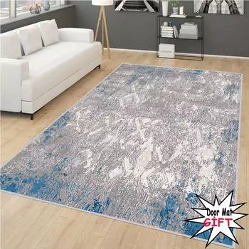 Rovigo Home Цифровая печать Моющийся нескользящий напольный ковер для гостиной RVG0265