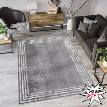 Rovigo Home Цифровая печать Моющийся нескользящий напольный ковер для гостиной RVG0578
